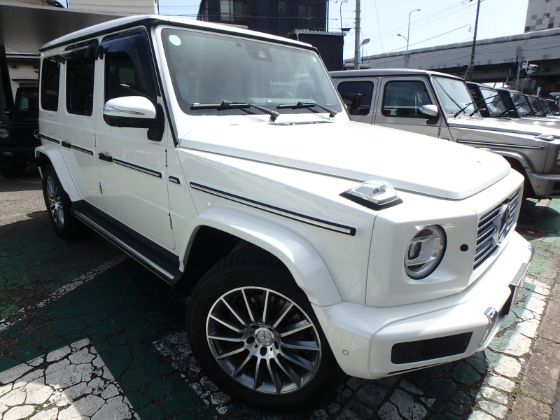 メルセデスベンツ Gクラス G400d AMライン　ラグジュアリーPKG　アダプティブダンピングシステム　Manufaktプログラム左ハンドル　ワンオーナー車　ダイヤモンドホワイト