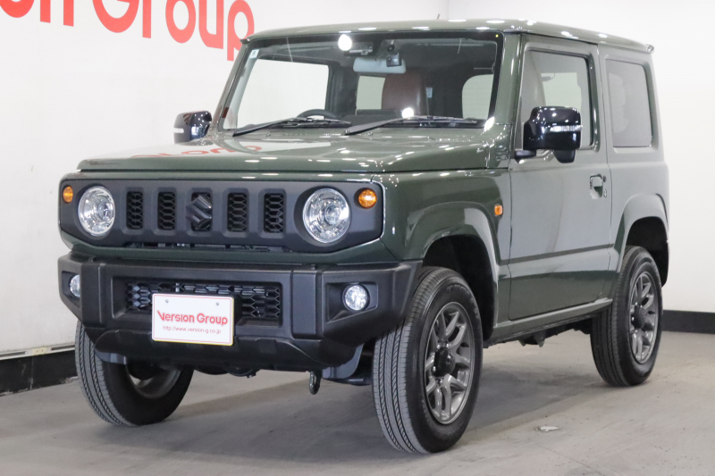 スズキ ジムニー XC　新車保証継承付　4WDターボ　社外ナビ　フルセグ　バックカメラ　クルコン　クリアランスソナー　レーンアシスト　衝突被害軽減　社外前後ドラレコ　社外革調シートカバー　シートヒーター　LED　16AW