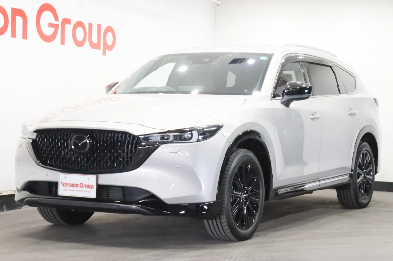 マツダ CX-8 XD　スポーツアピアランス　新車保証継承付　ワンオーナー　禁煙車　ディーゼルターボ　本革　全周囲カメラ　メモリーナビ　フルセグ　HUD　ワイヤレス充電　パワーシート　ベンチレーション　ルーフレール　LEDライト　19AW