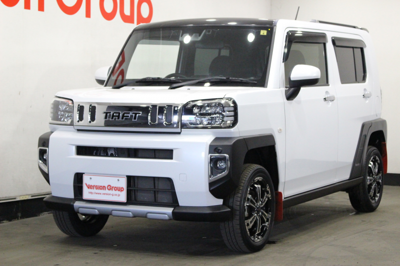 ダイハツ タフト G　ターボ　クロムベンチャー　全国3年保証付　ワンオーナー　禁煙車　ガラスルーフ　ターボ　社外10inフローティングナビ　バックカメラ　クルコン　クリアランスソナー　衝突被害軽減　ETC　社外リフトアップサス　社外15AW