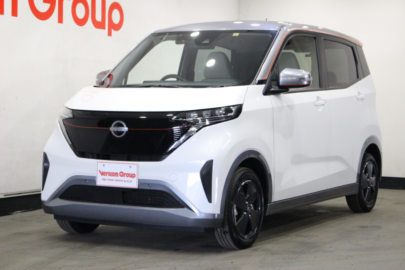 日産 サクラ X　新車保証継承付　社外ディスプレイオーディオ　バックカメラ　クリアランスソナー　衝突被害軽減　踏み間違い防止　ETC　社外前後ドライブレコーダー　LEDヘッドライト　オートライト　14AW