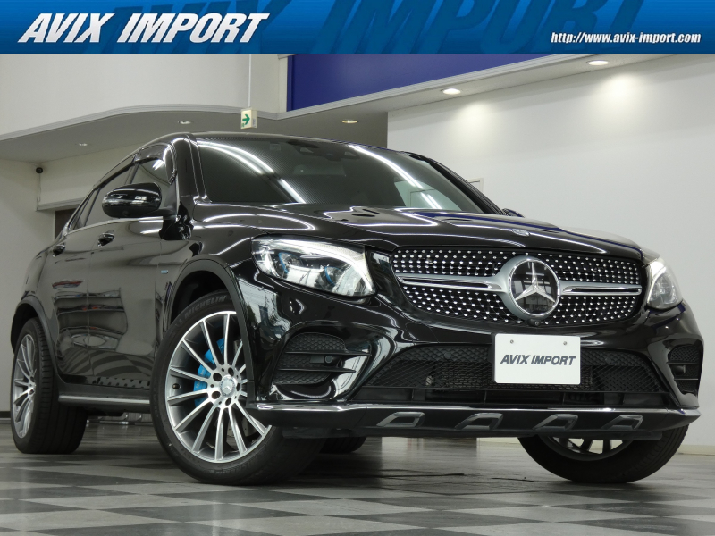 メルセデスベンツ GLCクーペ GLC350e 4MATIC Coupe Sports ｶﾞﾗｽSR 黒革 全席ｼｰﾄﾋｰﾀｰ 純正HDDﾅﾋﾞ Burmesterｻｳﾝﾄﾞ 全周ｶﾒﾗ＆PTS HUD＆ﾚｰﾀﾞｰｾｰﾌﾃｨPKG ｽﾃﾝﾚｽﾗﾝﾆﾝｸﾞB ｴｱｻｽ 純正20AW 禁煙車