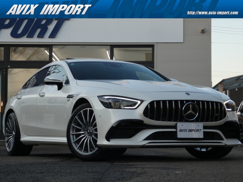 AMG GT 4ドアクーペ GT43 4MATIC+(ISG搭載ﾓﾃﾞﾙ) AMG RIDE CONTROL+PKG(EXC-PKG含む) 右H正規D車 ｶﾞﾗｽSR 黒革 ｼｰﾄﾋｰﾀｰ＆ﾍﾞﾝﾁﾚｰﾀｰ 純正HDDﾅﾋﾞ地ﾃﾞｼﾞ Burmesterｻｳﾝﾄﾞ 全周ｶﾒﾗ＆PTS HUD＆ﾚｰﾀﾞｰｾｰﾌﾃｨPKG 専用ｴｱｻｽ＆20ｲﾝﾁAW 禁煙車