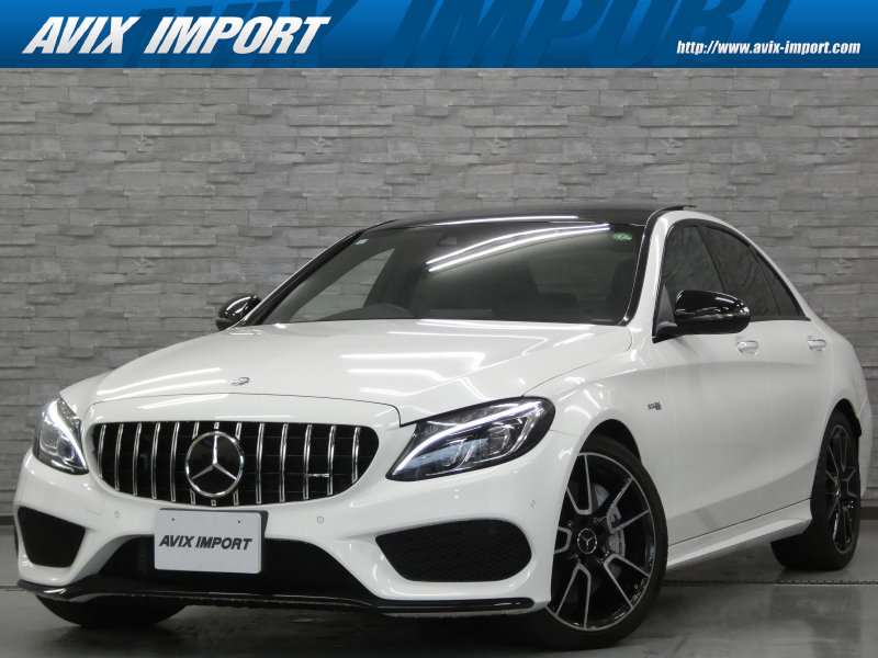 AMG Cクラス C43 AMG 4MATIC EXC-PKG 右H 9速AT V6ﾂｲﾝﾀｰﾎﾞ RSP ﾊﾟﾉﾗﾏSR 黒革 ﾅﾋﾞ TV Bｶﾒﾗ PTS Burmester ｴｱﾊﾞﾗﾝｽ ﾊﾟﾜｰﾄﾗﾝｸ ｷｰﾚｽｺﾞｰ LEDﾗｲﾄ 19AW