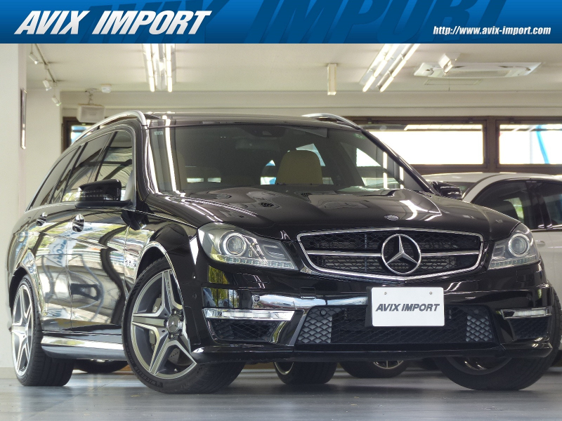 AMG Cクラス C63AMGｽﾃｰｼｮﾝﾜｺﾞﾝ 後期型 V8 黒茶ﾅｯﾊﾟ革 SR HDDﾅﾋﾞ地ﾃﾞｼﾞBｶﾒﾗ Bluetooth 前席Sﾋｰﾀｰ ﾊﾞｲｷｾﾉﾝH/L 自動開閉ﾃｰﾙｹﾞｰﾄ ﾊｲﾋﾞｰﾑｱｼｽﾄ 分割可倒式ｼｰﾄ ｷｰﾚｽｺﾞｰ PTS AMG専用ｴｱﾛ&18AW 禁煙 右H