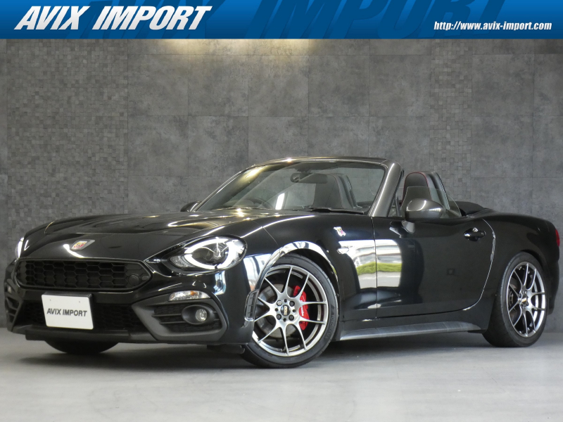 アバルト 124スパイダー 124ｽﾊﾟｲﾀﾞｰ 1ｲﾔｰｱﾆﾊﾞｰｻﾘｰ 100台限定車（内AT車50台) 限定ﾎﾞﾃﾞｨ色ﾈﾛｻﾝﾏﾘﾉ1972 RECARO黒半革ｼｰﾄ 黒幌 ﾚｻﾞｰｼｰﾄ/ﾅﾋﾞｹﾞｰｼｮﾝPKG SDﾅﾋﾞ TV FMAMﾗｼﾞｵ Bｶﾒﾗ ｸﾙｺﾝ ｼｰﾄﾋｰﾀｰ LEDﾍｯﾄﾞﾗｲﾄ ETC Bremboﾚｯﾄﾞｷｬﾘﾊﾟｰ BLITZ車高調 BBS17AW