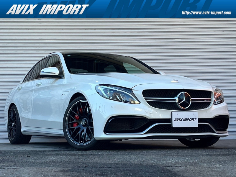 AMG Cクラス C63S V8ﾂｲﾝﾀｰﾎﾞ 右H 正規D車 ｴｸｽｸﾙｰｼﾌﾞPKG ﾊﾟﾉﾗﾐｯｸR 黒/赤ﾅｯﾊﾟ革 ｼｰﾄﾋｰﾀｰ 純正HDDﾅﾋﾞ地ﾃﾞｼﾞ Burmesterｻｳﾝﾄﾞ Bｶﾒﾗ＆PTS HUD ﾚｰﾀﾞｰｾｰﾌﾃｨPKG  赤ｷｬﾘﾊﾟｰ 専用19AW(鍛造)