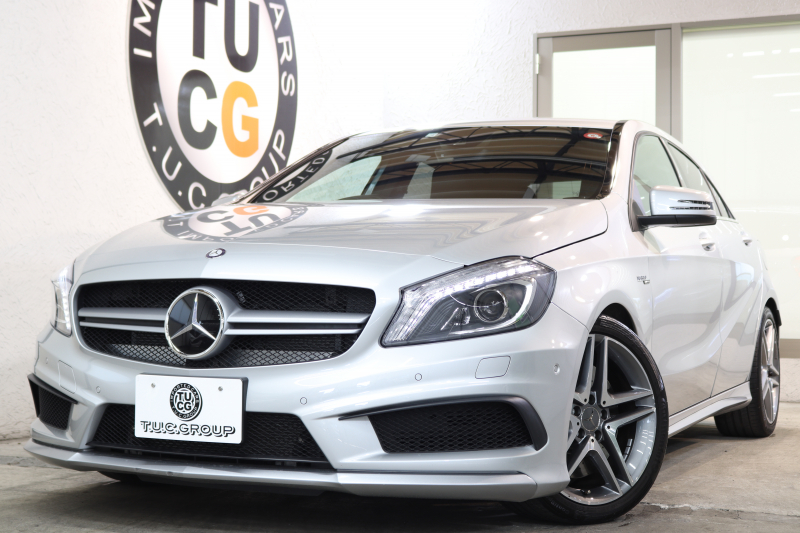 AMG Aクラス A45 4MATIC ﾚｰﾀﾞｰｾｰﾌﾃｨPKG　黒本革 ﾚｯﾄﾞｶﾗｰｼｰﾄﾍﾞﾙﾄ HDDﾅﾋﾞTV BT音楽 ﾊﾞｯｸｶﾒﾗ PTS DSRC ｷｾﾉﾝ AMG専用装備&ﾁｭｰﾆﾝｸﾞ ﾊﾟﾄﾞﾙｼﾌﾄ 7AT　2年保証