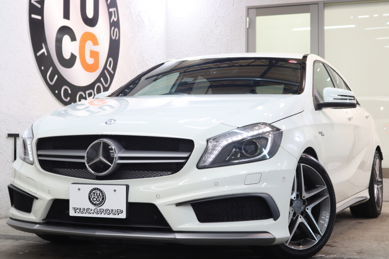 AMG Aクラス A45 4MATIC ﾚｰﾀﾞｰｾｰﾌﾃｨPKG　黒本革 ﾚｯﾄﾞｶﾗｰｼｰﾄﾍﾞﾙﾄ HDDﾅﾋﾞTV&ｷｬﾝｾﾗｰ BT音楽 ﾊﾞｯｸｶﾒﾗ PTS DSRC ｷｾﾉﾝ AMG専用装備&ﾁｭｰﾆﾝｸﾞ ﾊﾟﾄﾞﾙｼﾌﾄ 7AT　2年保証