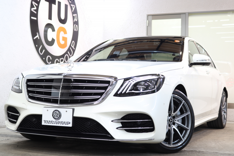 メルセデスベンツ Sクラス S450 ｴｸｽｸﾙｰｼﾌﾞ&AMGﾗｲﾝﾌﾟﾗｽ ﾚｰﾀﾞｰｾｰﾌﾃｨPKG　後期 ISG搭載 MEｺﾈｸﾄ ｷｰﾚｽｺﾞｰ 黒本革 ﾍﾞﾝﾁﾚｰﾀｰ ﾊﾟﾉﾗﾏSR HUD 純正ﾅﾋﾞTV ｽﾏﾎ連携 ﾌﾞﾙﾒｽﾀｰ 360ｶﾒﾗ PTS ﾊﾝｽﾞﾌﾘｰA AMGｴｱﾛ&20AW ｴｱｻｽ 9AT　2年保証