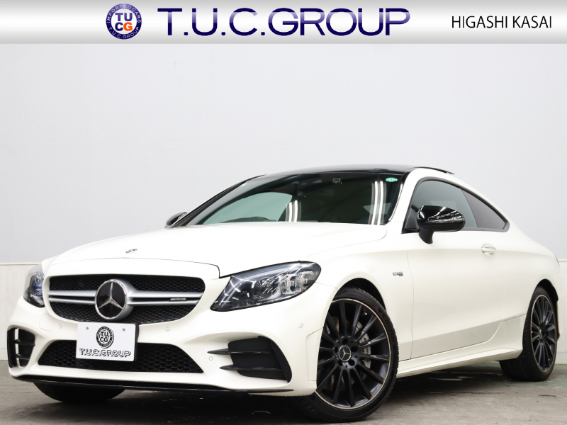AMG Cクラス C43 4MATIC ｸｰﾍﾟ ﾚｰﾀﾞｰSP　後期 MEｺﾈ ｷｰﾚｽGO 黒革 ﾅﾋﾞTV ﾍｯﾄﾞｱｯﾌﾟD ﾌﾞﾙﾒｽﾀｰ Carplay LEDﾍｯﾄﾞﾗｲﾄ ﾏﾙﾁｶﾗｰｱﾝﾋﾞｴﾝﾄ AMGｴｱﾛ 19AW AMGｴｸﾞｿﾞｰｽﾄ　2年保証付
