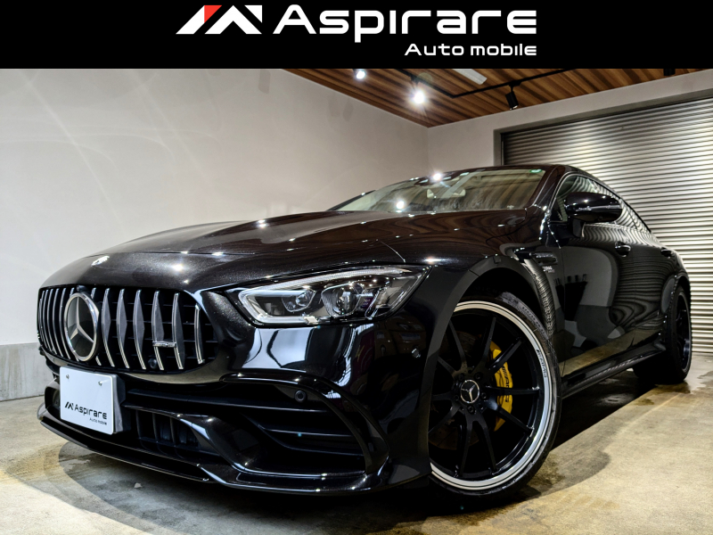AMG GT 4ドアクーペ GT53 4マチックプラス　サンルーフ　 AMGダイナミックプラスパッケージ　マキアートベージュレザーインテリア　鍛造21インチアルミホイール　イエローキャリパー