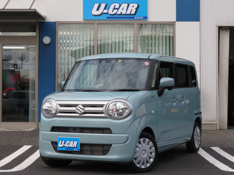 スズキ ワゴンRスマイル ハイブリッドS　セーフティプラスパッケージ・全方位カメラ付きメモリーナビ・両側パワスラ・シートヒーター・クルコン・HUD・禁煙車
