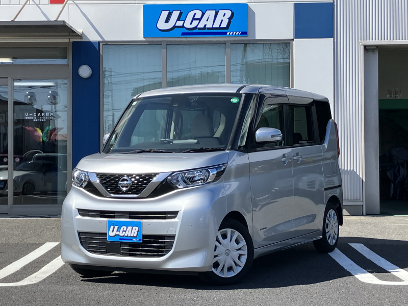 日産 ルークス X　純正ナビ・フルセグ・アラビュー・前後ドラレコ・エマージェンシーブレーキ・電動スライドドア・LEDライト・プッシュスタート・スマートキー・禁煙車