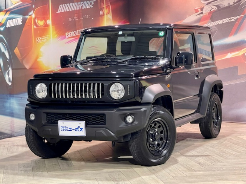 スズキ ジムニーシエラ JL　OP10年保証対象車　ワンオーナー　社外グリル　社外オーディオ　背面タイヤ　前席シートヒーター　スマートキー　プッシュスタート　シートカバー　ブルーイッシュブラックパール3　4WD