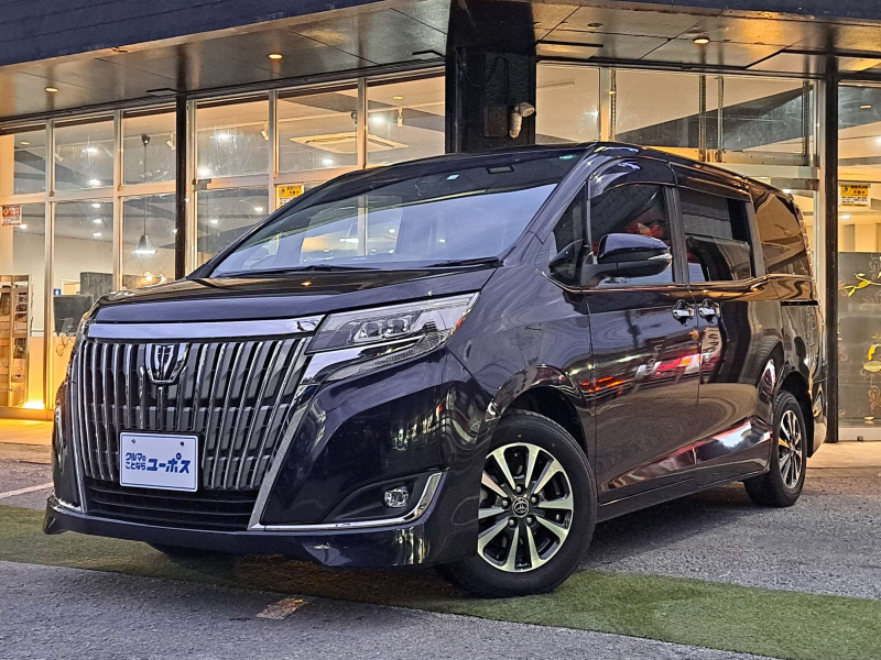 トヨタ エスクァイア OP10年保証対象車　純正9インチSDナビ　ブラックレザーシート　オートLEDヘッドライト