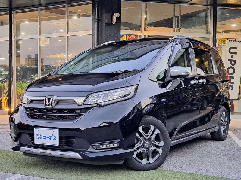 ホンダ フリード＋ ハイブリッドクロスターホンダセンシング　OP10年保証対象車　両側パワースライドドア　純正15インチアルミ　バックカメラ　ドラレコ　ETC　