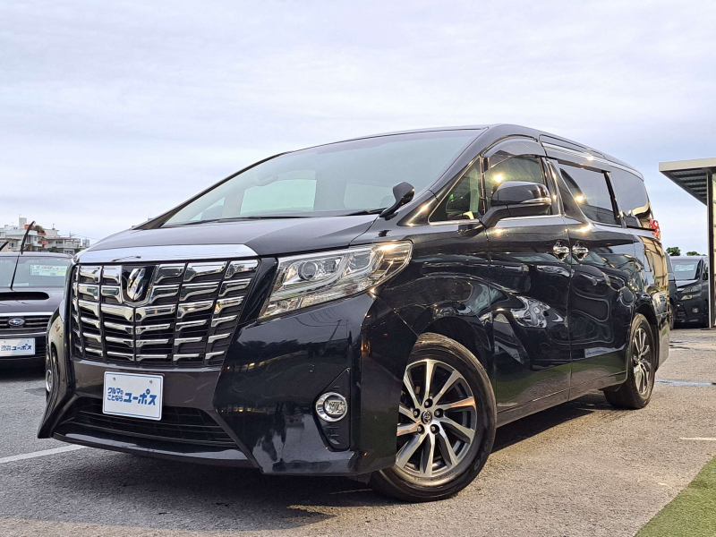 トヨタ アルファード G　OP5年保証対象車　電動パーキング　オートLEDヘッドライト　純正SDナビ　両側パワースライドドア