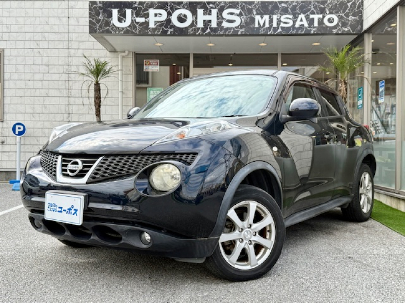 日産 ジューク 15RX　タイプV　県内買取直販車両　レザー調シートカバー　バックカメラ　ETC　社外16インチアルミホイール　