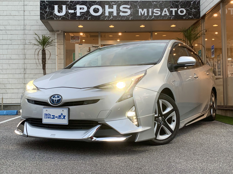 トヨタ プリウス Aツーリングセレクション　OP5年保証対象車　トヨタセーフティーセンス　フルエアロ　HUD　BSM　ドラレコ　ETC