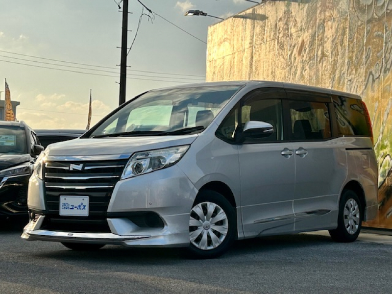 トヨタ ノア X　OP1年保証対象車両　モデリスタエアロ　両側パワースライドドア　クリアランスソナー　バックカメラ　ドライブレコーダー　Bluetooth対応純正ナビ