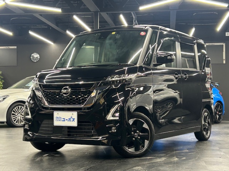 日産 ルークス ハイウェイスター　X　OP10年保証対象車両　エマージェンシーブレーキ　アラウンドビューモニター　パワースライドドア（ハンズフリー）　クリアランスソナー　ストラーダナビ　ドライブレコーダー