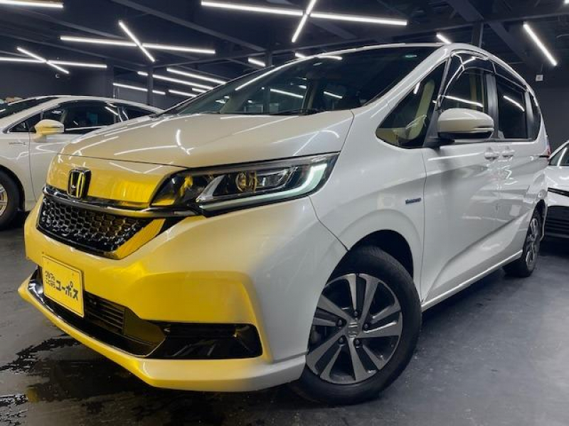 ホンダ フリード＋ ハイブリッドG・ホンダセンシング　OP10年保証対象車　安全運転システム　パワースライドドア　純正ナビ（CD／DVD／フルセグ／Bluetooth／HDMI）バックモニター　スマートキー　ETC