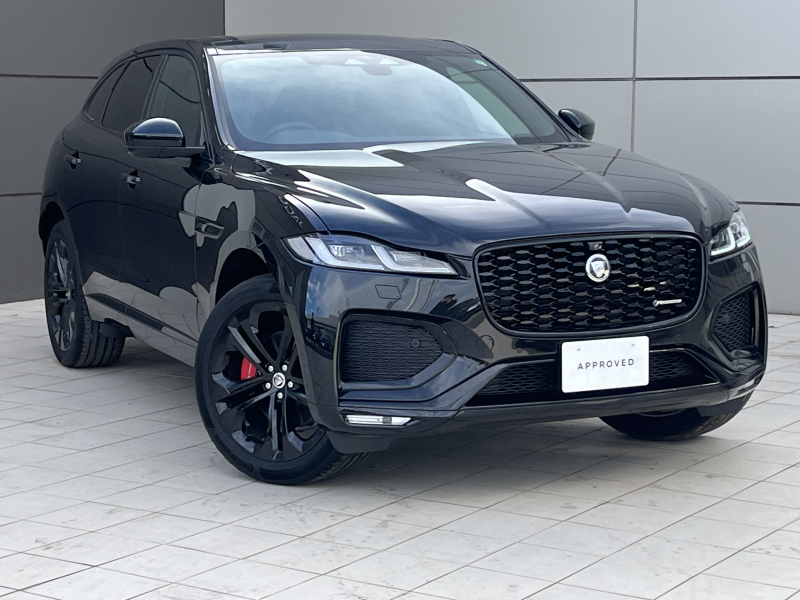 ジャガー F-PACE RダイナミックSE2.0L P250 4WD スライディングパノラミックルーフ シートヒーター メリディアンサウンド ハンズフリーテールゲート アダプティブダイナミクス 空気清浄機  ステアリングヒーター アンビエントライト レッドキャリパー オプション21AW パドルシフト 3Dカメラ