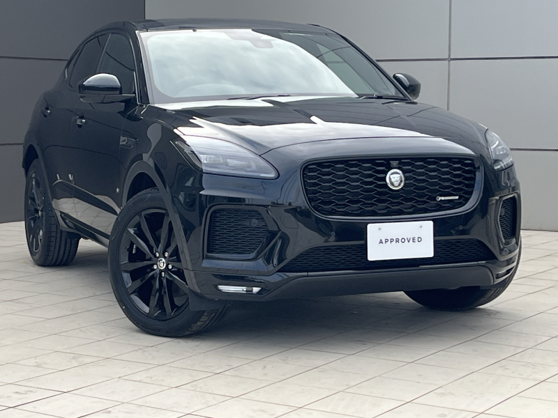 ジャガー E-PACE Rダイナミック HSE D200 AWD  ブラックエクステリアパック フロントエアコンディショニングシート リアシートヒーター ハンドルヒーター パノラミックルーフ メリディアンサウンド アダプティブクルーズ レーンキープアシスト パワーテールゲート 置くだけ充電 シートメモリー 液晶メータ