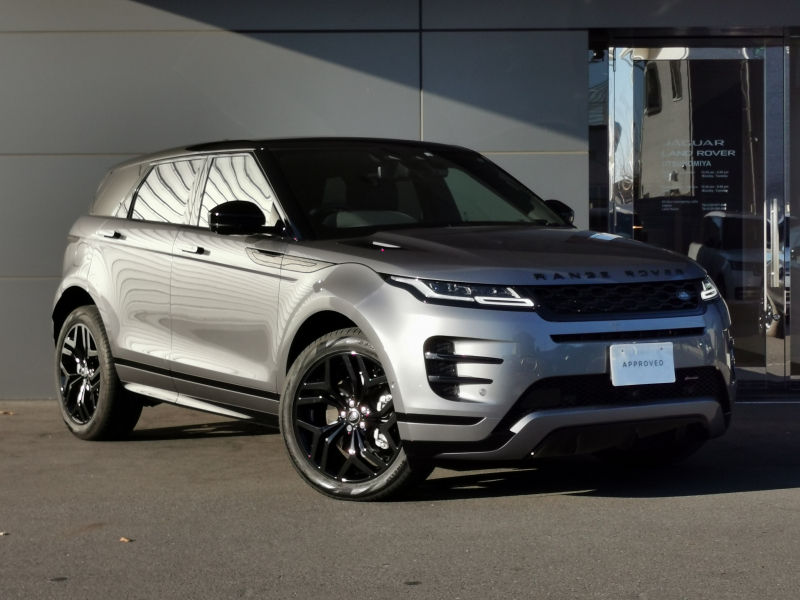 ランドローバー レンジローバー EVOQUE RダイナミックSE2.0L P250 4WD 1オーナ 禁煙車 ガラスルーフ メリディアン クリアサイトビューミラー パワージェスチャーテールゲート BKパックBKルーフ 20インチアルミ プライバシーガラス 電源ソケット 12ウェイ電動シート カープレイ アンドロイドオート