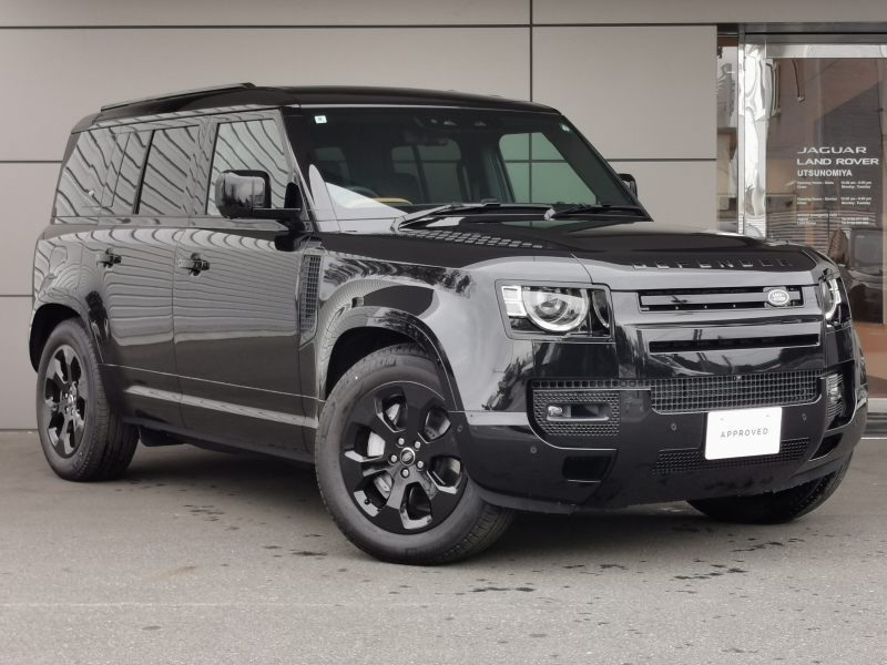 ランドローバー ディフェンダー 110X DynamicHSE D300 4WD 1オーナー 7人乗り ガラスルーフ エアサス シートヒータークーラー メリディアン コールドクライメート デジタルミラー 電動ステアリングコラム 20インチAW ブラックパック クロスカービーム スペアホイルカバー ACC BSM