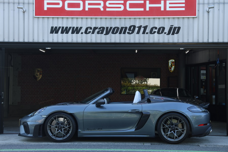 ポルシェ 718スパイダー ポルシェ718スパイダーRS  　走行36キロ　2025年4月10日登録　正規物　左ハンドル　オプション合計457万1千円