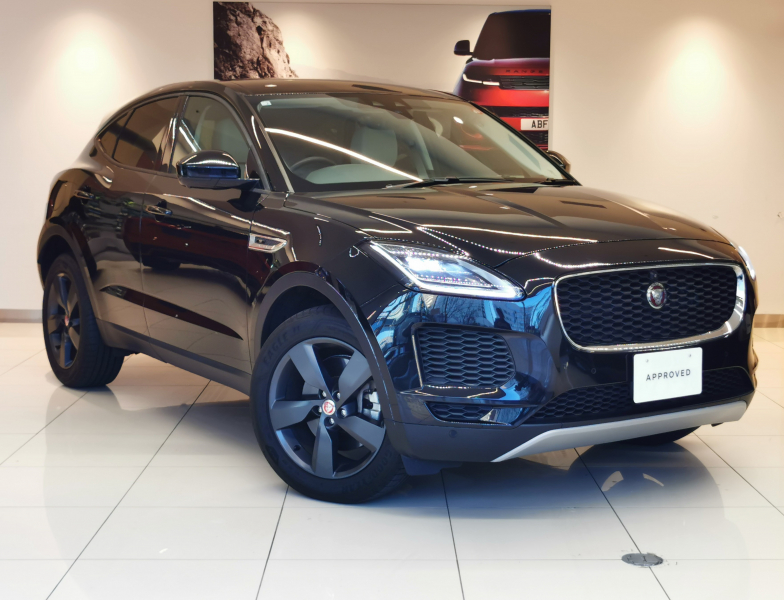 ジャガー E-PACE S 2.0L P200 AWD 白革シート フロントシートヒーター MERIDIAN™サウンド 19インチアルミホイール コールドクライメートパック パワーテールゲート ブラインドスポットモニター ACC AppleCarPlay＆AndroidAuto