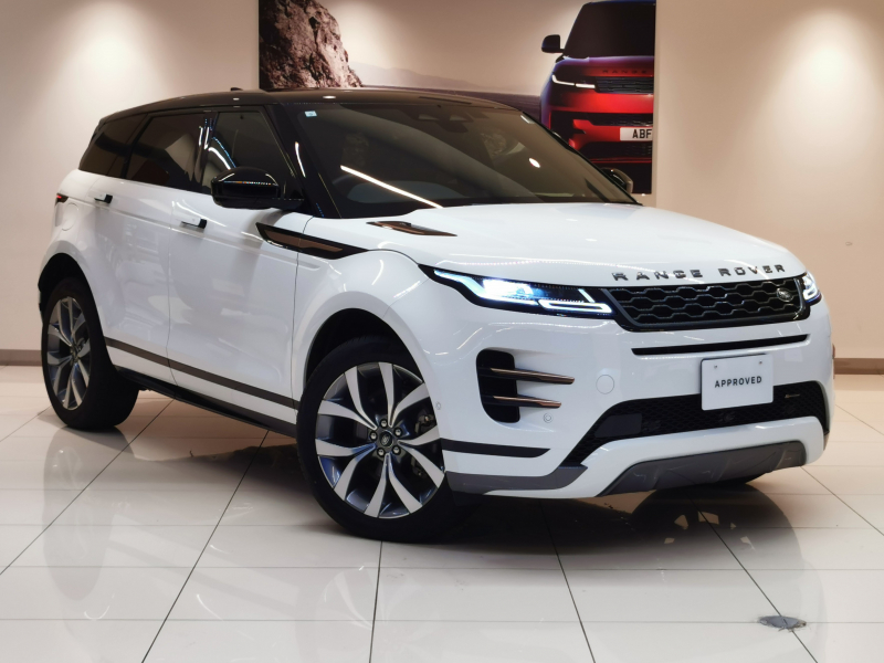 ランドローバー レンジローバー EVOQUE Rダイナミック S 2.0L D200 AWD 1オーナー 白/黒革シート フロントシートヒーター OP20インチアルミホイール ACC プレミアムLEDヘッドライト パワーテールゲート ブラインドスポットモニター ブラックコントラストルーフ ステアリングヒーター