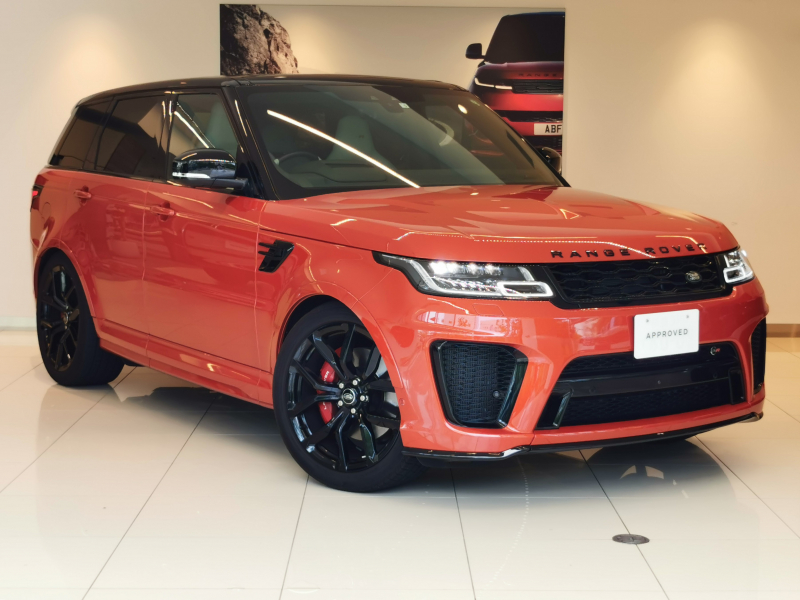 ランドローバー レンジローバーSPORT SVR 5.0L V8S/C P575 AWD 1オーナー サンルーフ フロントシートヒーター＆クーラー、リアシートヒーター MERIDIAN™サウンド インタラクティブドライバーディスプレイ 22インチ専用アルミホイール ACC