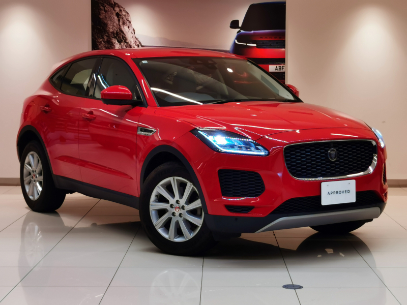 ジャガー E-PACE S 2.0L D180 AWD【3年保証有効期間切れ間近】 1オーナー ベージュ革シート フロントシートヒーター インタラクティブドライバーディスプレイ ACC ブラインドスポットモニター パワーテールゲート 18インチアルミホイール LEDヘッドライト パワーシート